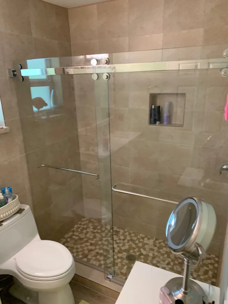 Frameless Double Sliding — Superior Showers, Tamarac FL