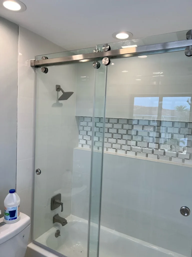 Frameless Double Sliding — Superior Showers, Tamarac FL