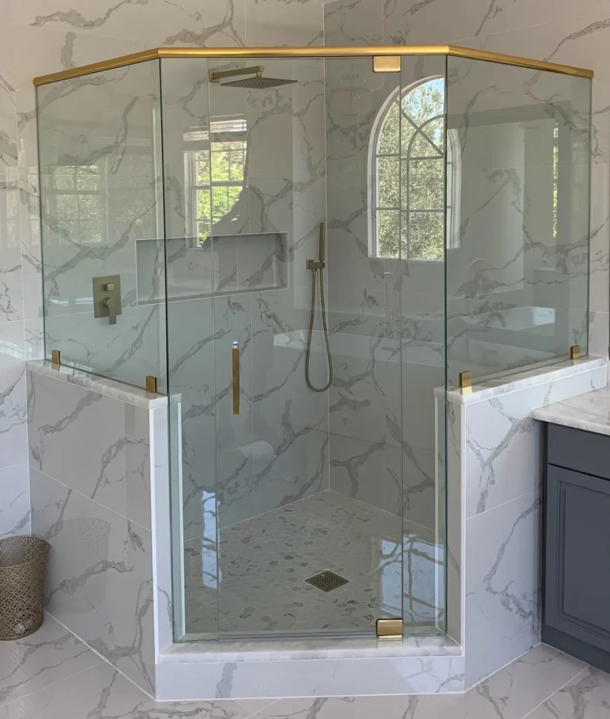 Neo Angle Frameless Showers — Superior Showers, Tamarac FL
