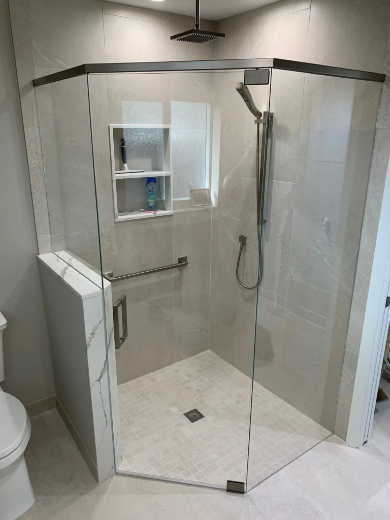 Neo Angle Frameless Showers — Superior Showers, Tamarac FL
