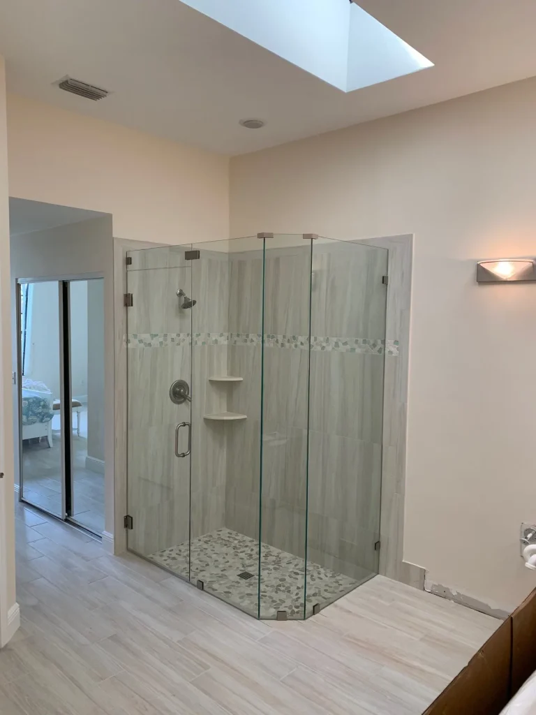 Neo Angle Frameless Showers — Superior Showers, Tamarac FL